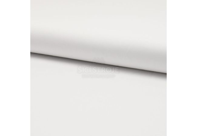 Cotton Poplin Stretch - White
