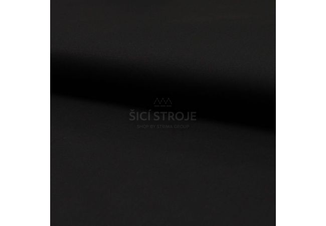 Cotton Poplin Stretch - Black