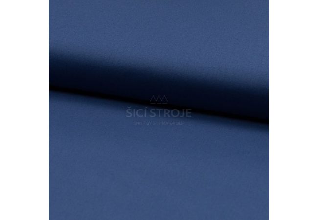 Cotton Poplin Stretch - Dark Sky Blue