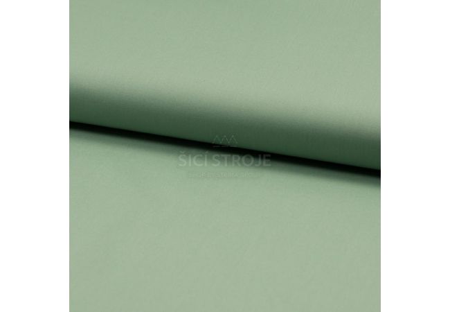 Cotton Poplin Stretch - Dusty Green
