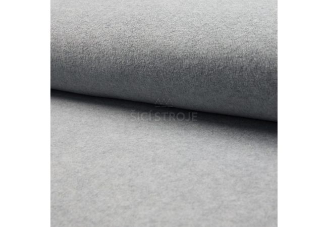 Polar Fleece De Luxe - Mid Grey Melange