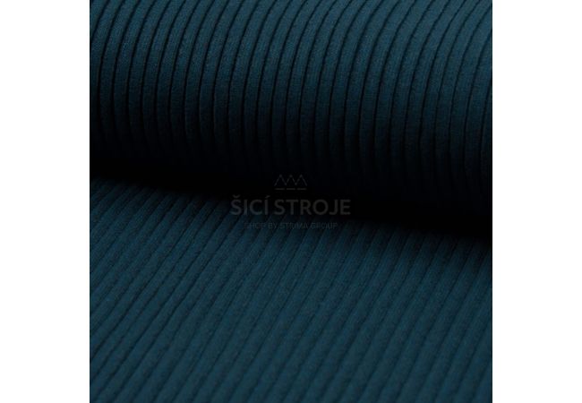 Heavy Rib Cuff - Petrol Melange