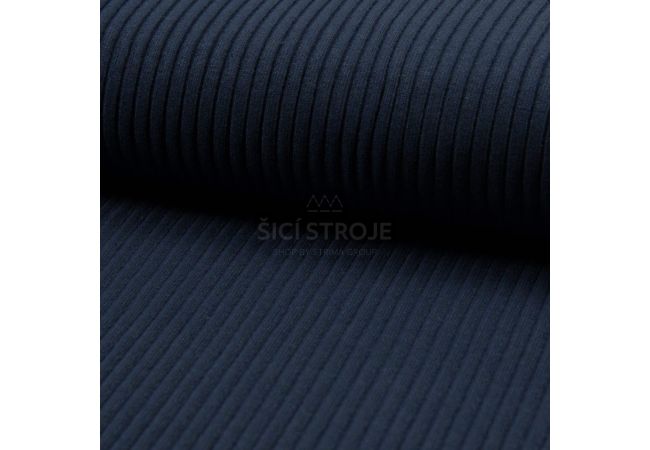 Heavy Rib Cuff - Navy Melange