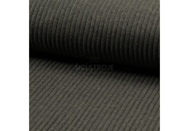 Heavy Rib Cuff - Dark Grey Melange