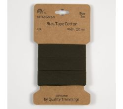 Bavlnený šikmý prúžok, 20 mm, 3 m - armádna