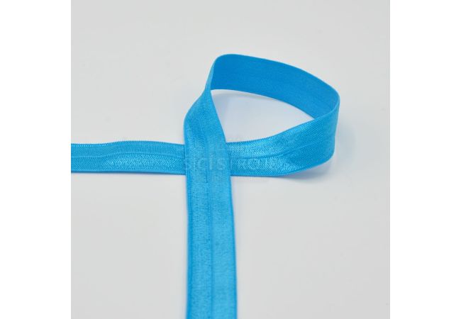 Lemovací elastický prúžok, 20 mm - tyrkysová
