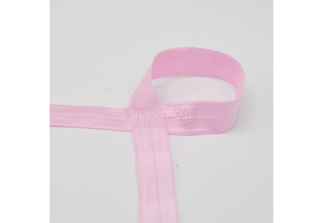Lemovací elastický prúžok, 20 mm - baby ružová