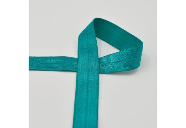 Lemovací elastický prúžok, 20 mm - smaragdová
