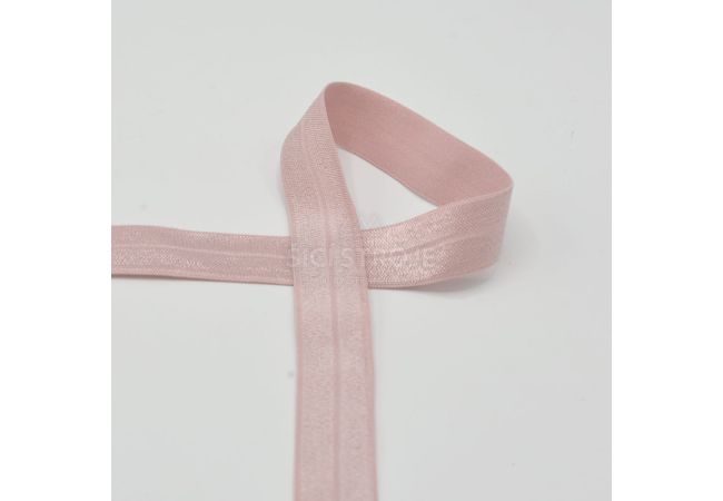 Lemovací elastický prúžok, 20 mm - púdrová