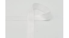 Lemovací elastický prúžok, 20 mm - biela