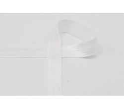 Lemovací elastický prúžok, 20 mm - biela