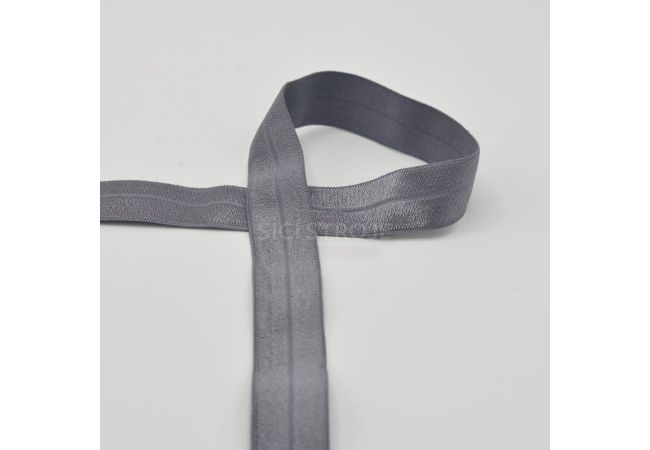 Lemovací elastický prúžok, 20 mm - šedá