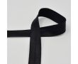 Lemovací elastický prúžok, 20 mm - čierna