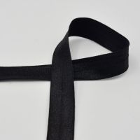 Lemovací elastický prúžok, 20 mm - čierna