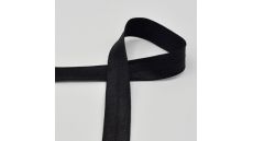 Lemovací elastický prúžok, 20 mm - čierna