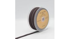 Pruženka lemovacia ozdobná, 20 mm - tmavo hnedá