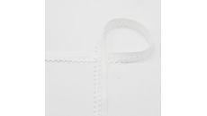 Pruženka čipková, 13 mm - biela