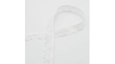 Pruženka čipková, 20 mm - biela