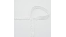 Pruženka čipková, 12 mm - smotanovo biela