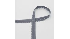 Pruženka čipková, 12 mm - šedá