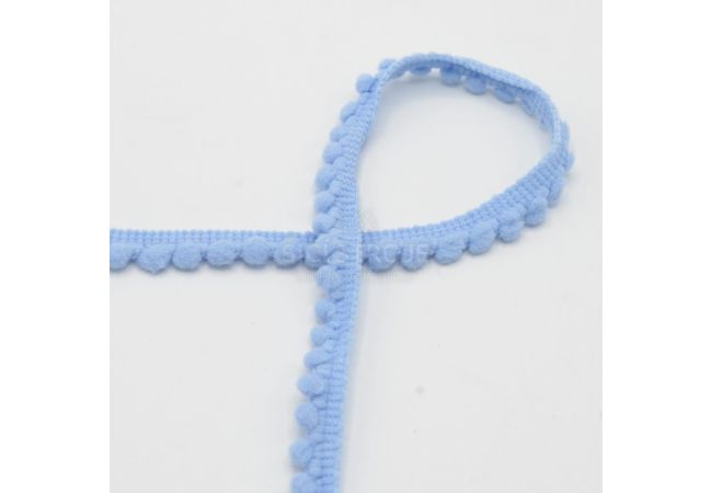 Prámik s brmbolcami, 4 mm - baby modrá