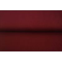 Jednofarebný bavlnený úplet s elastanom - vínová