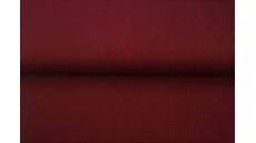 Jednofarebný bavlnený úplet s elastanom - vínová
