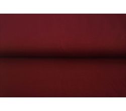 Jednofarebný bavlnený úplet s elastanom - vínová