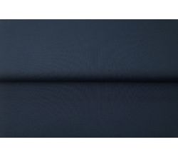 Jednofarebný bavlnený úplet s elastanom - tmavo džínsová