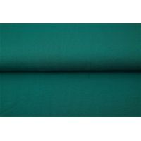 Jednofarebný bavlnený úplet s elastanom - tyrkysová