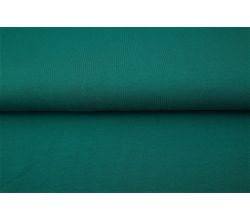 Jednofarebný bavlnený úplet s elastanom - tyrkysová