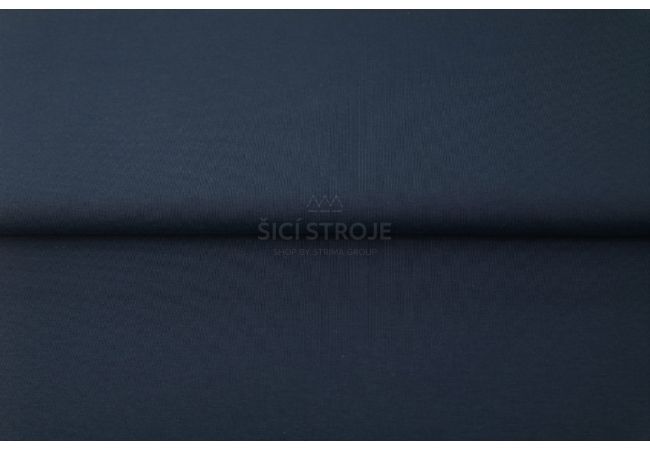 Úplet French Terry počesaný - tmavo džínsová