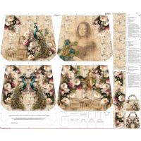 Bavlna vzorovaná, digitálna tlač - panel 125x150