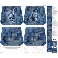 Bavlna vzorovaná, digitálna tlač - panel 125x150