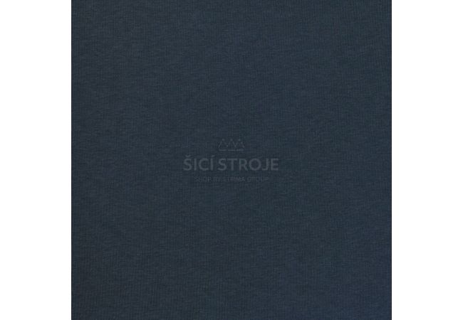 Teplákovina počesaná - temne modrá