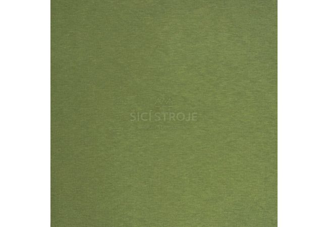 Teplákovina počesaná - zelená