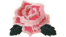 Nažehlovačka ruža ružový kvet 4,8 x 4,6 cm Monoquick