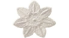 Nažehlovačka Čipkový kvet biely 3,6 x 3,6 cm Monoquick