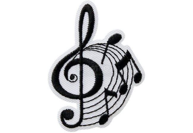 Nažehlovačka noty 3,5 x 4 cm Monoquick