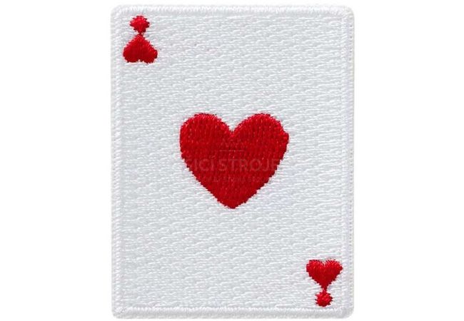 Nažehlovačka Srdečná karta 5,1 x 3,9 cm Monoquick