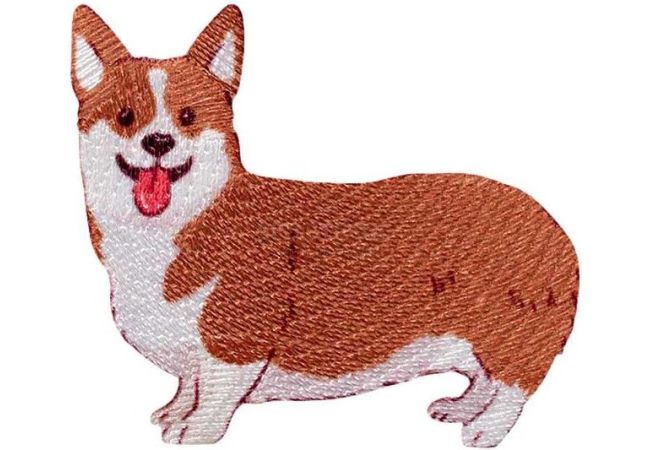 Nažehlovačka Psík Corgi 4,5 x 5,1 cm Monoquick