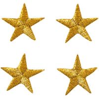 Nažehlovačka Zlaté hviezdičky 4 ks 1,7 cm Monoquick