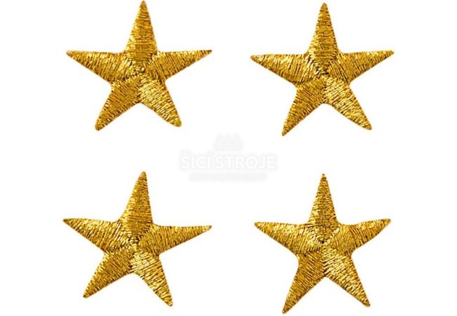 Nažehlovačka Zlaté hviezdičky 4 ks 1,7 cm Monoquick