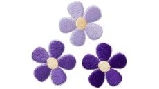 Nažehlovačka Fialové kvety 2,6 x 2,6 cm Monoquick
