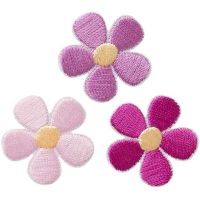 Nažehlovačka Ružové kvety 2,6 x 2,6 cm Monoquick