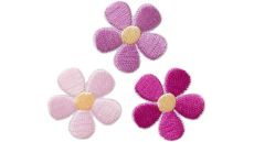 Nažehlovačka Ružové kvety 2,6 x 2,6 cm Monoquick