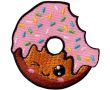 Nažehlovačka Donut s ružovou polevou 4,5 x 4,5 cm Monoquick