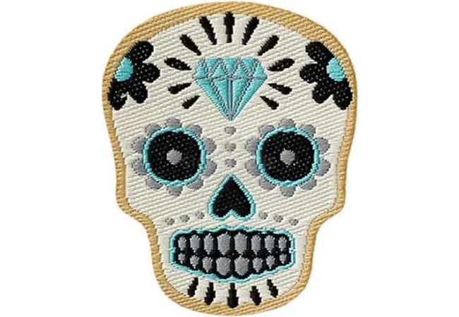 Nažehľovačka lebka Día de Muertos Monoquick
