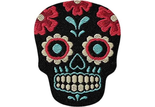 Nažehľovačka lebka Día de Muertos Monoquick
