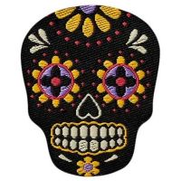 Nažehlovačka Lebka Los Muertos 3,6 x 3 cm Monoquick black